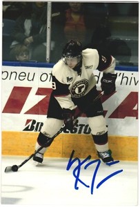 Kelsey Tessier Autographed 4x6 Color Photo Quebec Remparts #9 White C