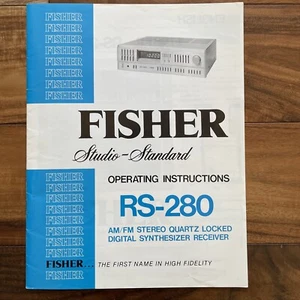 FISHER RS-280 Stereo Synthesizer Receiver Operating Instructions Manual Guide - Picture 1 of 10