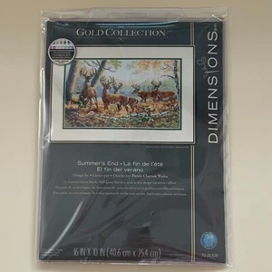 Kit Punto de Cruz Contado Colección Oro Dimensiones #70-35320 Fin de Verano Nuevo en Paquete - Imagen 1 de 2