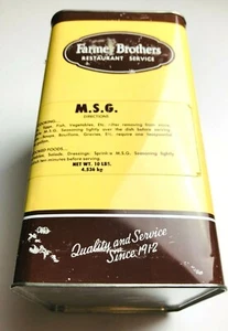 De colección Farmer Brothers MSG Lata #143560 Raro Contenedor de Especias Cocina Memorabilia - Imagen 1 de 8