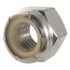 1/2-20 Nylon Lock Nut Stainless Steel 18-8 Elastic Insert Hex Nuts Qty 100