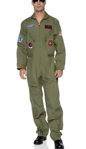 Men's Top Gun Flight Suit Costume Leg Avenue Maverick Goose Sz 1X NEW FAST SHIP - Picture 1 of 6