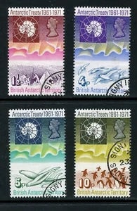 BRITISH ANTARCTIC 39-42, 1971 ANTARCTICA PICTORIALS, CTO USED (BAT1236K) - Picture 1 of 1