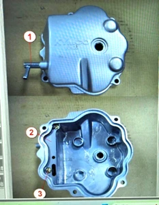 KYMCO MXU150 MXER150 ENGINE CYLINDER HEAD COVER+GASKET 1231A-LLB1-900 - Picture 1 of 15