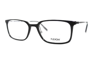 NUEVOS MARCOS DE GAFAS FLEXON EP8003 001 NEGROS AUTÉNTICOS 55-18-145 MM CON ESTUCHE - Imagen 1 de 8