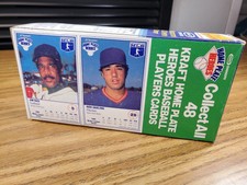 1987 Kraft Home Plate Heroes Unopened Box - #5 Jim Rice & #28 Ron Darling.