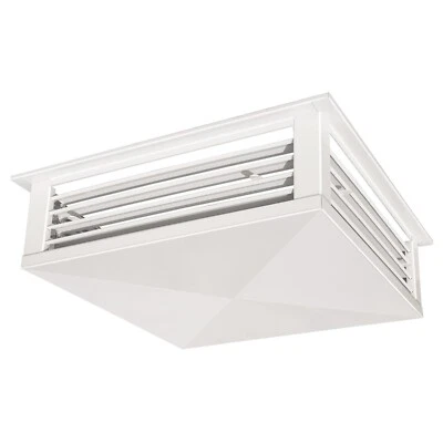 GSW White Coated 4-Way Adjustable Metal Diffuser for Evaporative/Swamp Cooler