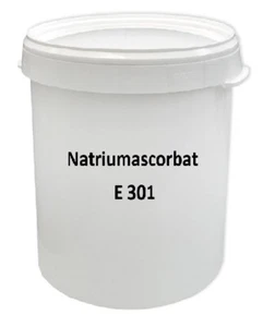 1 Kg Natriumascorbat E301 im Eimer, Lebensmittelqualität, Vitamin C - Bild 1 von 1