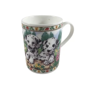 QUEENS England Dalmatians Puppy Dogs Fine Bone China Coffee Teacup Mug 8 oz - Picture 1 of 11