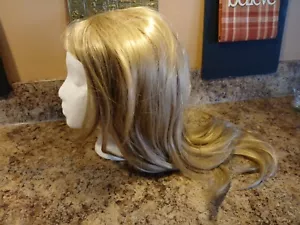 Parrucca donna bionda sintetica lunga 14" - Foto 1 di 14
