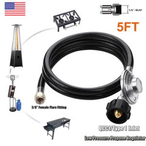 3/8" Female Flare Nut Propane Regulator Low Pressure QCC for Most LP Gas Grill - Picture 1 of 12