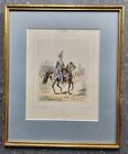 ANTIQUE MILITARY 19 C LITHOGRAPH. ENGLISH ARMY OF INDIA, CAVALRY OF MADRAS,No 24