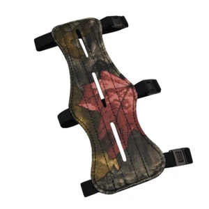 Arm Guard Archery PU Leather 8.5 inch Arm Guards Adjustable 3 Elastic Straps - Picture 1 of 14