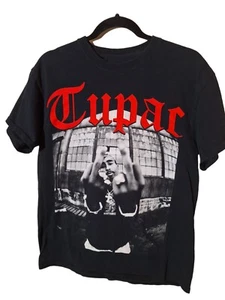 Tupac Shakur Graphic T Shirt Raw Vibes Hip Hop Rap Music 2Pac XL EUC - Picture 1 of 4