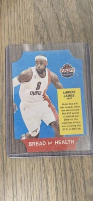 2012-13 Past And Present Lebron James Bread For Health Die Cut Miami Heat Lakers - Image 1 of 4