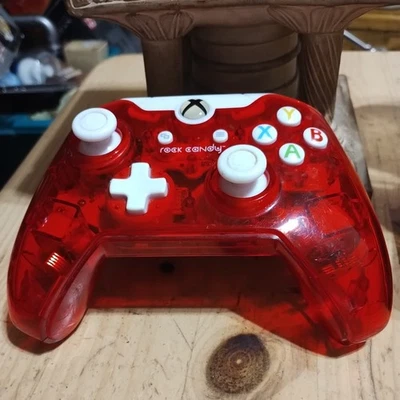 Wired Xbox One & Series X/S Controller - PDP Rock Candy Red/Clear Case - Image 1 of 3