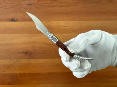 2.3" Arabian Style Folding Pocket Knife Red Wood Scales Spanish Navaja Slipjoint - Image 1 of 4