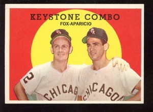 1959 Topps Baseball Card #408 Nellie Fox & Luis Aparicio NRMT - Picture 1 of 1