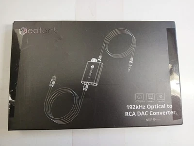 Neoteck 192KHZ DAC Converter Optical SPDIF to 3.5mm RCA Cable Audio Adapter 3ft - Image 1 of 4
