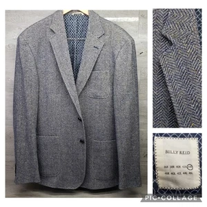 Blazer Abrigo Deportivo Billy Reid 44R Mezcla Lana Espiga Chaqueta - Imagen 1 de 16