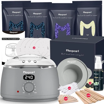 Kit de depilación con depilación para hombres, nariz y orejas Kit de cera con maceta de silicona - Depilación Foto 1 de 4