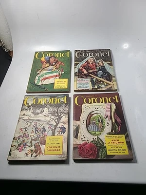 Lot Of 4 Vintage CORONET MAGAZINES  Foto 1 de 4