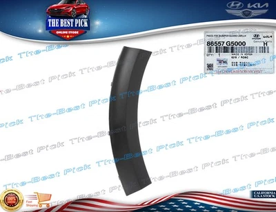 ⭐GENUINE⭐ Front Bumper Body Outer Molding LEFT 2017-19 Kia Niro ⭐OEM⭐ 86557G5000 - Image 1 of 4