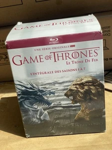 Game of Thrones (Le Trône de Fer) - saisons 1 à 7 Blu Ray - French Dubbed Audio - Picture 1 of 9