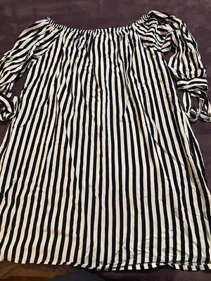 Ace Fashion Womens Size 2X Striped Tunic Blouse. Pre-owned. Good Condition. - Image 1 of 3