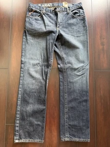 Ariat M2 Jeans Mens 34x34 Blue Denim Relaxed Boot Cut - Picture 1 of 5