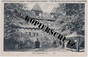 AK Burg Falkenstein Harz 1925 Hof Eingang Ermsleben Sachsen Anhalt - Bild 1 von 2