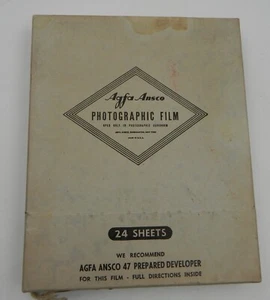 Out Of Date Agfa Ansco 4X5 Ispan Film Sealed Box - Picture 1 of 3