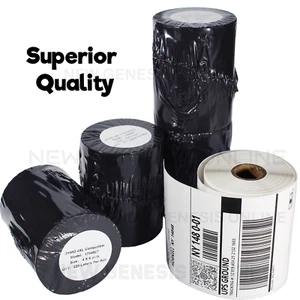 4 rollos 220 etiquetas de envío térmico 4x6 compatible 1744907 Dymo 4XL escritor de etiquetas - Imagen 1 de 8