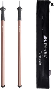 Sazak Adjustable Aluminium Alloy Tarp Poles Portable Telescoping Lightweight ... - Picture 1 of 12