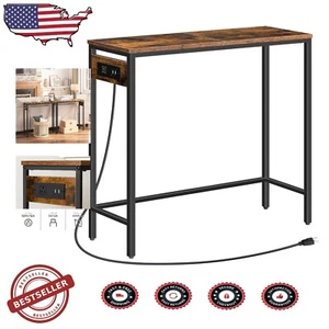 29.5" Compact Console Table with USB Charging Ports - Ideal for Entryway Decor - Picture 1 of 10