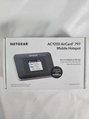 Netgear AC1200  797 Mobile Hotspot Black Internet On The Go - Image 1 of 4