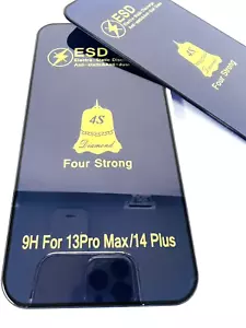 Funda protectora de pantalla de vidrio templado amigable para iPhone 13 Pro Max/14 Plus Appl - Imagen 1 de 8