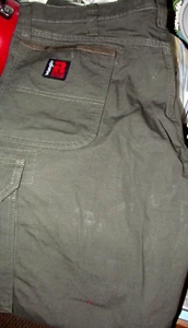 Wrangler Men’s Riggs Workwear 38x30 Olive Green Ripstop Carpenter Style Pants - Picture 1 of 1