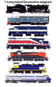 Juego de 7 locomotoras Long Island Rail Road de Andy Fletcher - Imagen 1 de 1