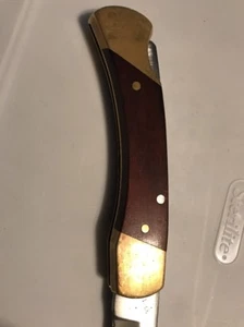 Vintage SCHRADE + LB-7 3 pin lockback knife #P70519 USED - Picture 1 of 5