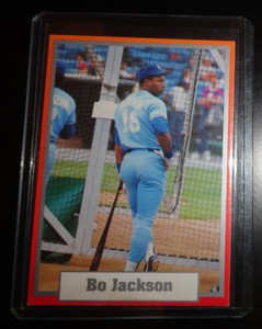 Bo Jackson 1988 Sport Stars Elite 1 Orange Card NRMT / MINT Football Stats
