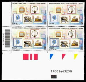 Italia 2022 : Museo Storico della Comunicazione - quartina codice a barre MNH** - Picture 1 of 1