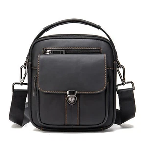 Bolso bandolera de cuero para hombre Bolso de hombro vintage Messenger Bag - Imagen 1 de 22