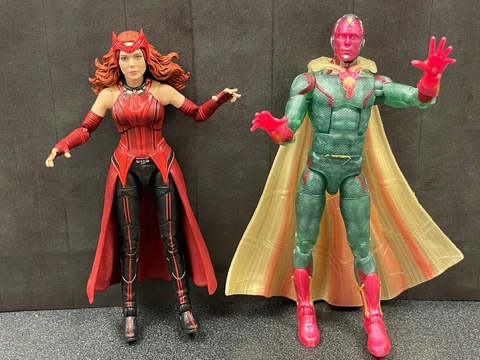 MARVEL LEGENDS (WANDA & VISION) FIGURE LOT MINT 6” (OLSEN & BETTANY) Cover
