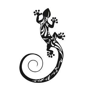 Metal Gecko Outdoor Decor Lizard Wall Sculpture Metal Gecko Hangable Wall Art - Picture 1 of 12