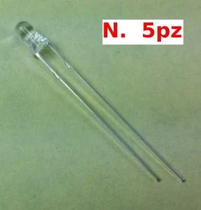 Nr. 5 LED RUND D=3mm WEISS 2000mcd - Bild 1 von 1