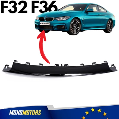 FÜR BMW 4ER F32 F36 FRONT SPOILER LIPPE UNTERBAUSPOILER PASSEND FÜR STOßSTANGE - Bild 1 von 4