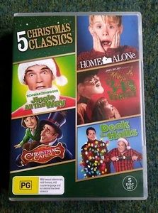 5 CHRISTMAS CLASSICS – HOME ALONE/ JINGLE ALL THE WAY DVD, 5-DISC -R-4 LIKE NEW - Picture 1 of 2