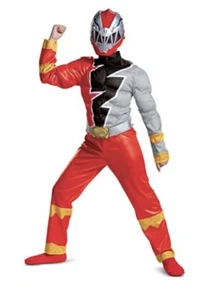 Disguise Red Ranger Muscle Costume-Kids-Power Rangers-Red Ranger-Small sz 4-6 - Picture 1 of 8