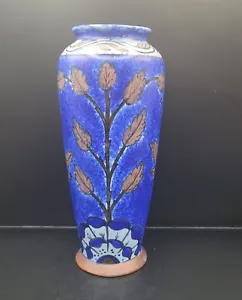 Deco Clews Chameleon Pottery Vase c1930s 17/116 Rosette & Leaf - Picture 1 of 11